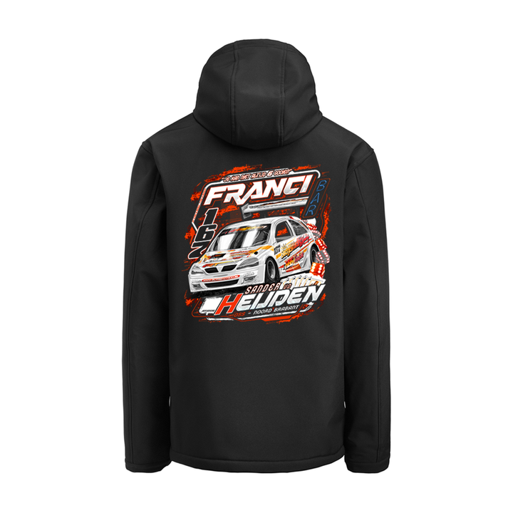 FRANCI MOTORSPORT 2026 – GEWATTEERDE SOFTSHELL JAS